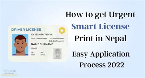 urgent smart card printing nepal|Urgent Smart License: Apply for Emergency Driving License Print .